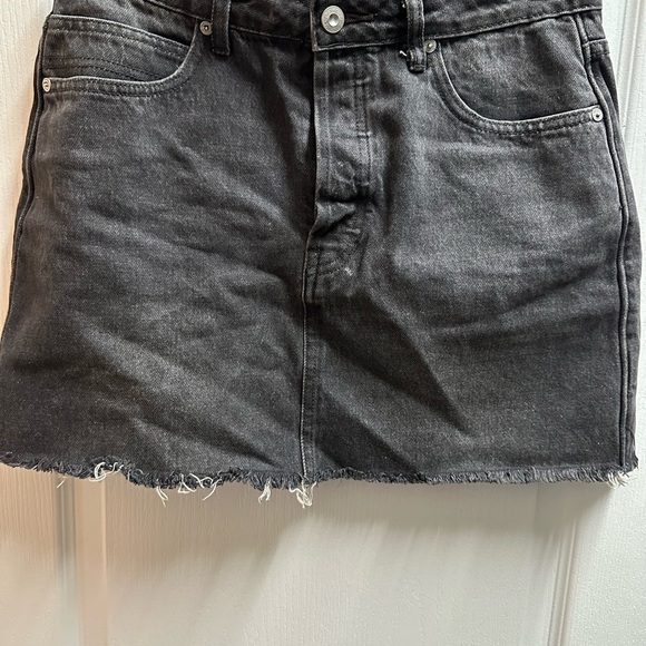 Free People Dresses & Skirts - Free People women's Black Denim Mini Skirt size 29/ NWOTA109